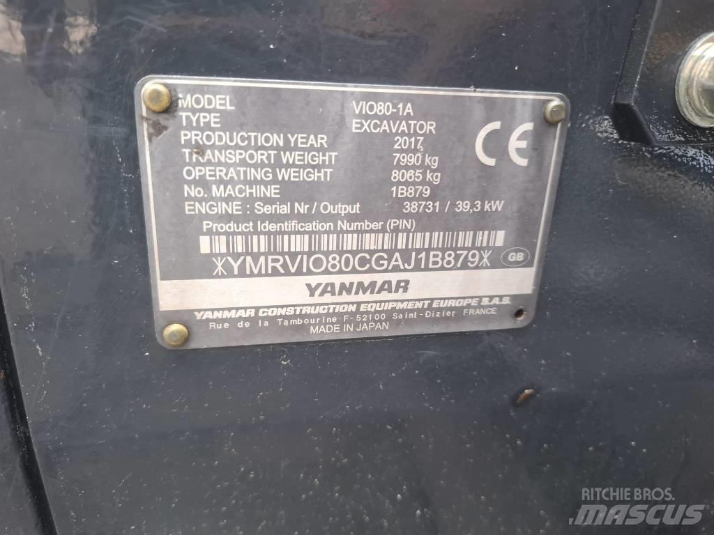 Yanmar Vio 80-1A Escavadoras Midi 7t - 12t