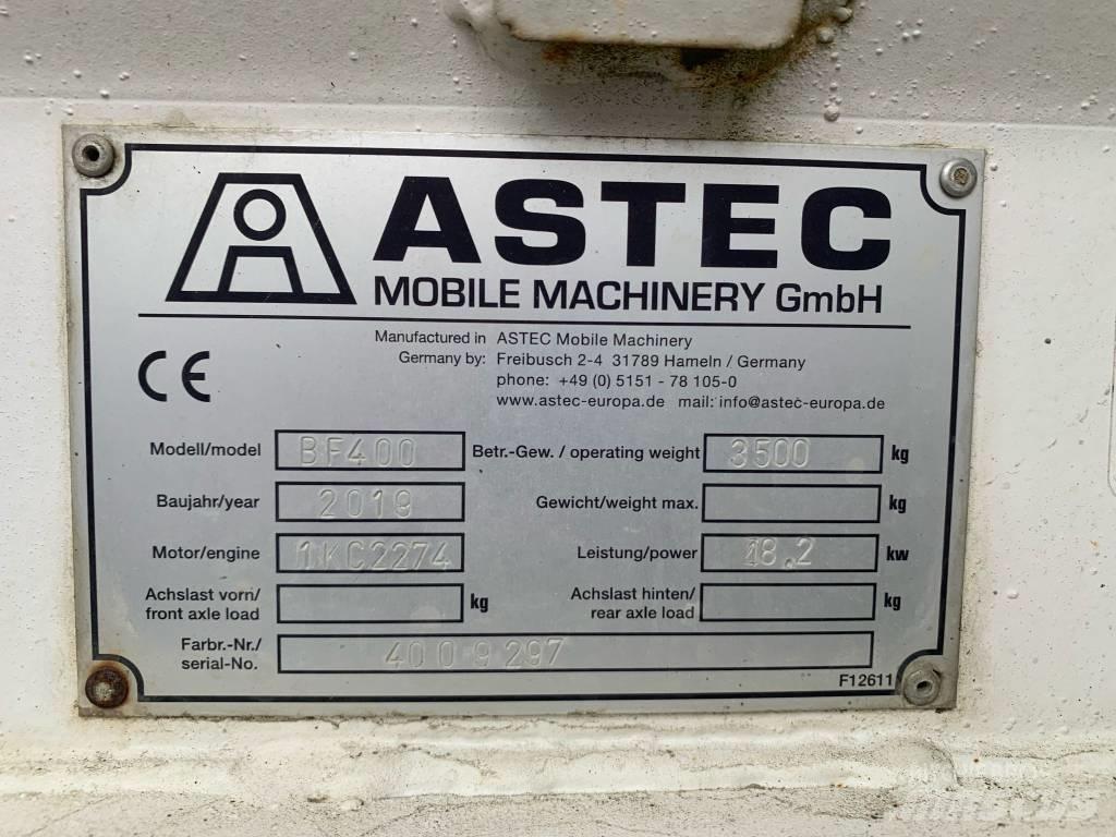 Astec BF400 Outros equipamentos construção via