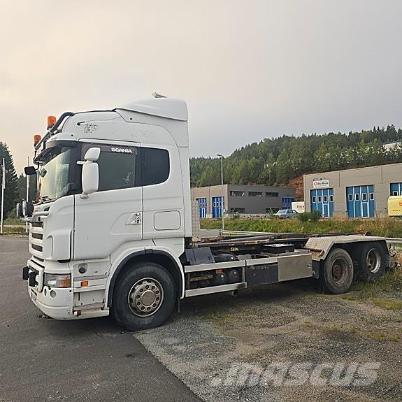 Scania R480CB Camiões caixa desmontável com elevador de cabo