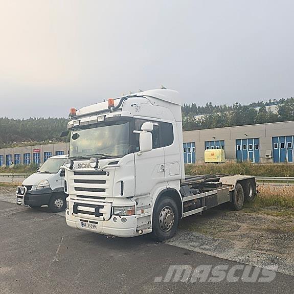 Scania R480CB Camiões caixa desmontável com elevador de cabo