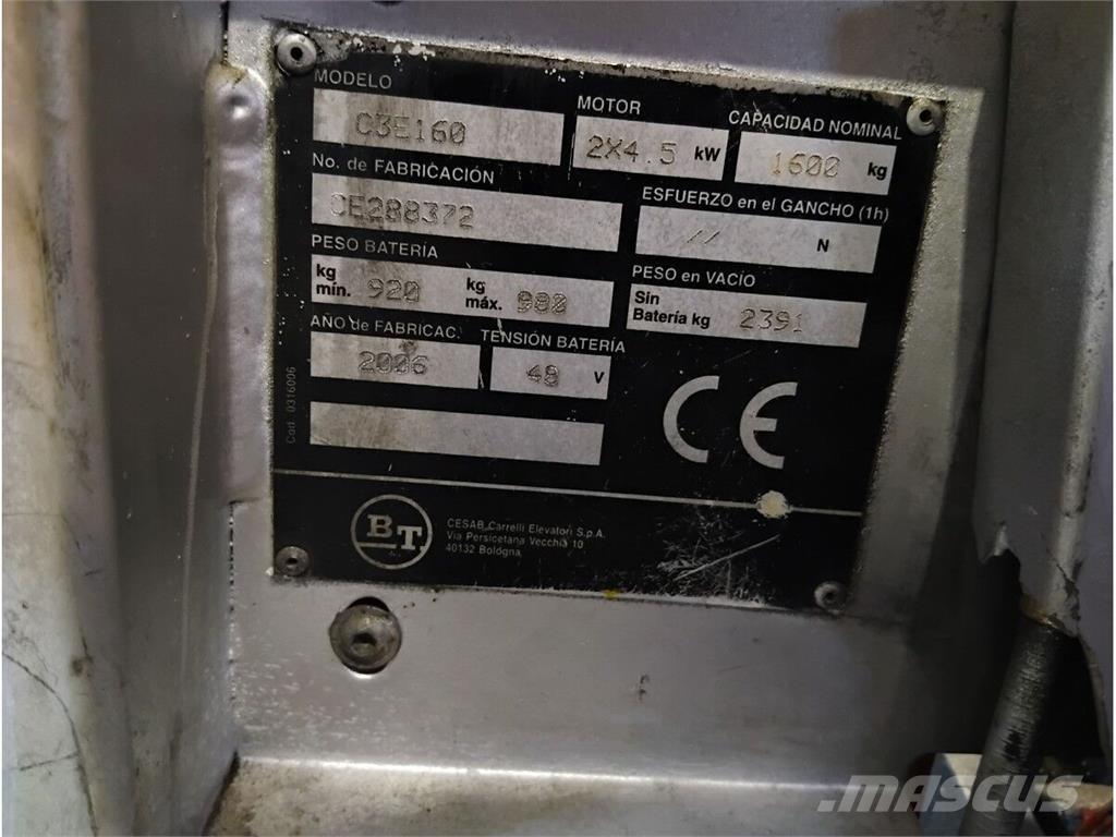 BT C3E160 Movimentação cargas - Outros
