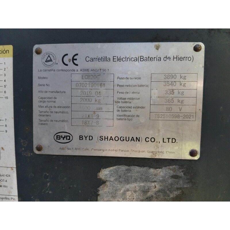 BYD ECB200C Empilhadores eléctricos