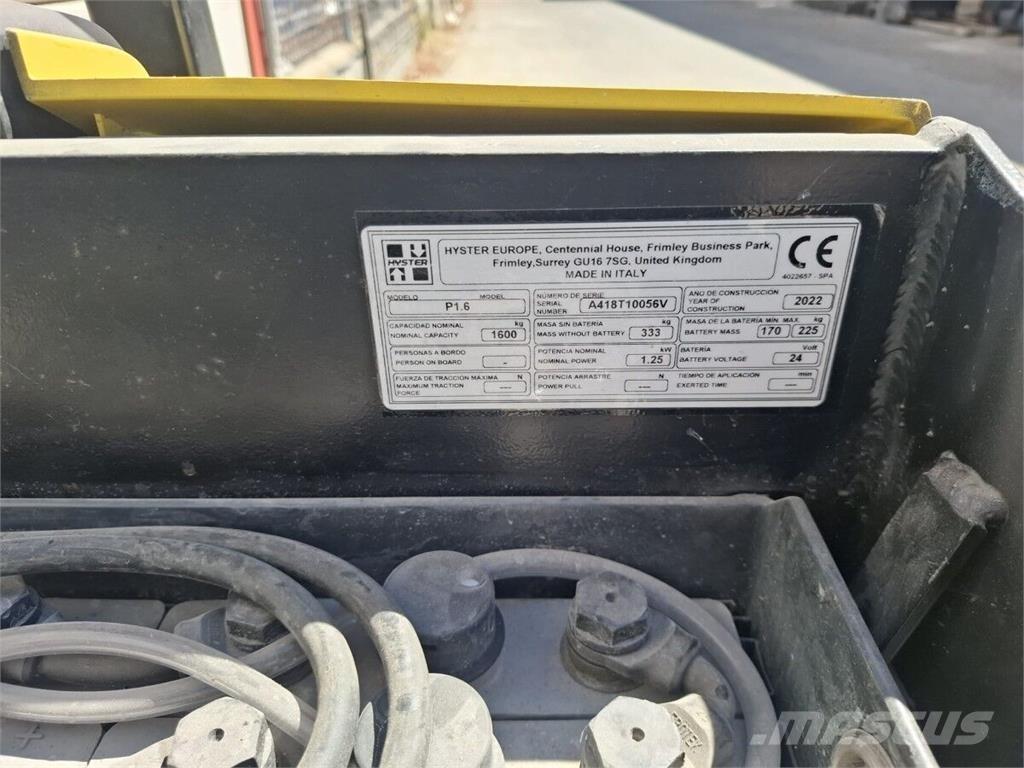 Hyster P1.6 Movimentação cargas - Outros
