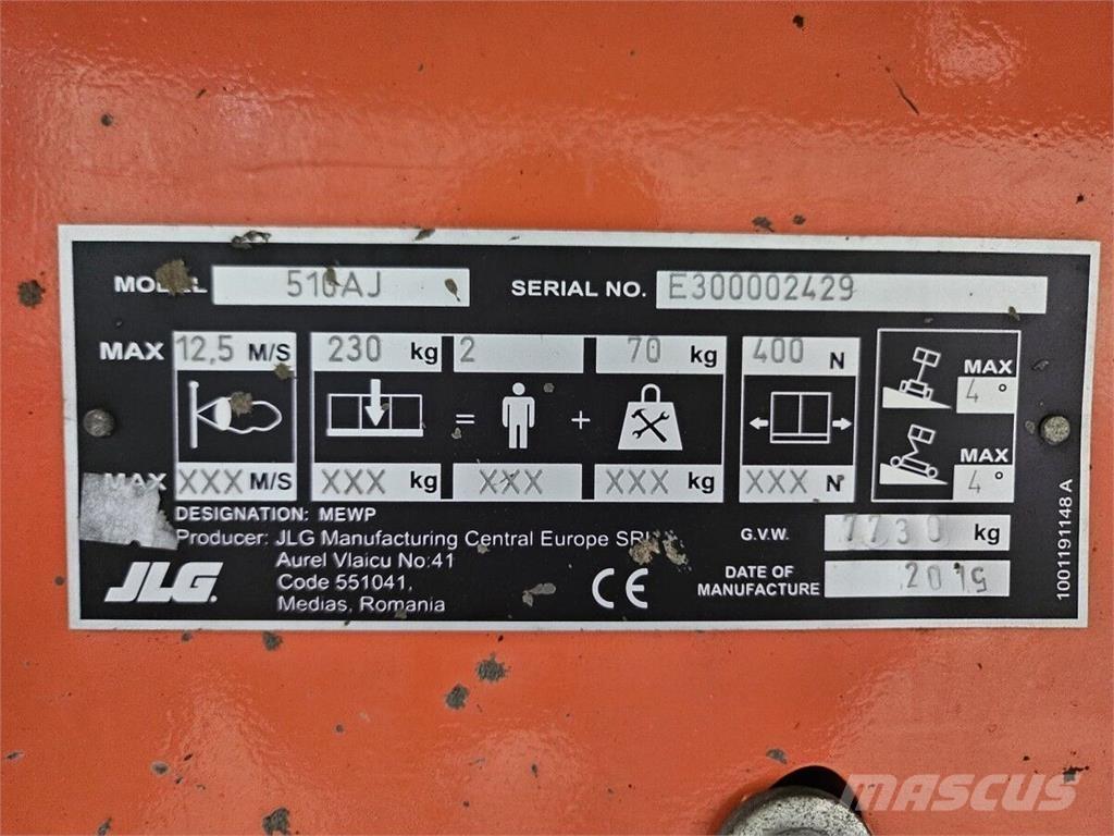 JLG 510AJ Elevadores braços articulados