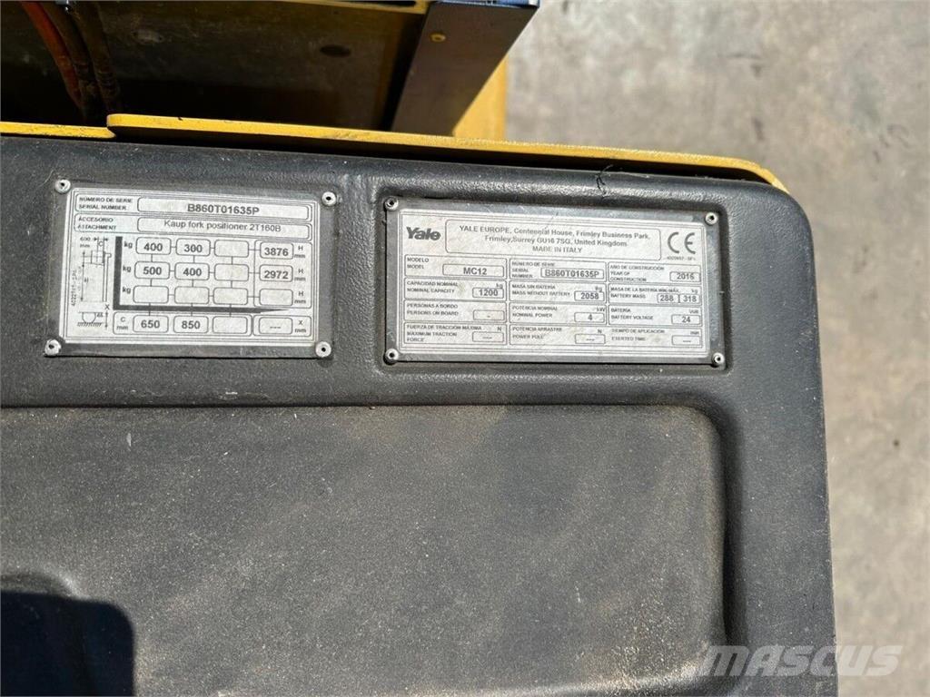 Yale MC12 Movimentação cargas - Outros
