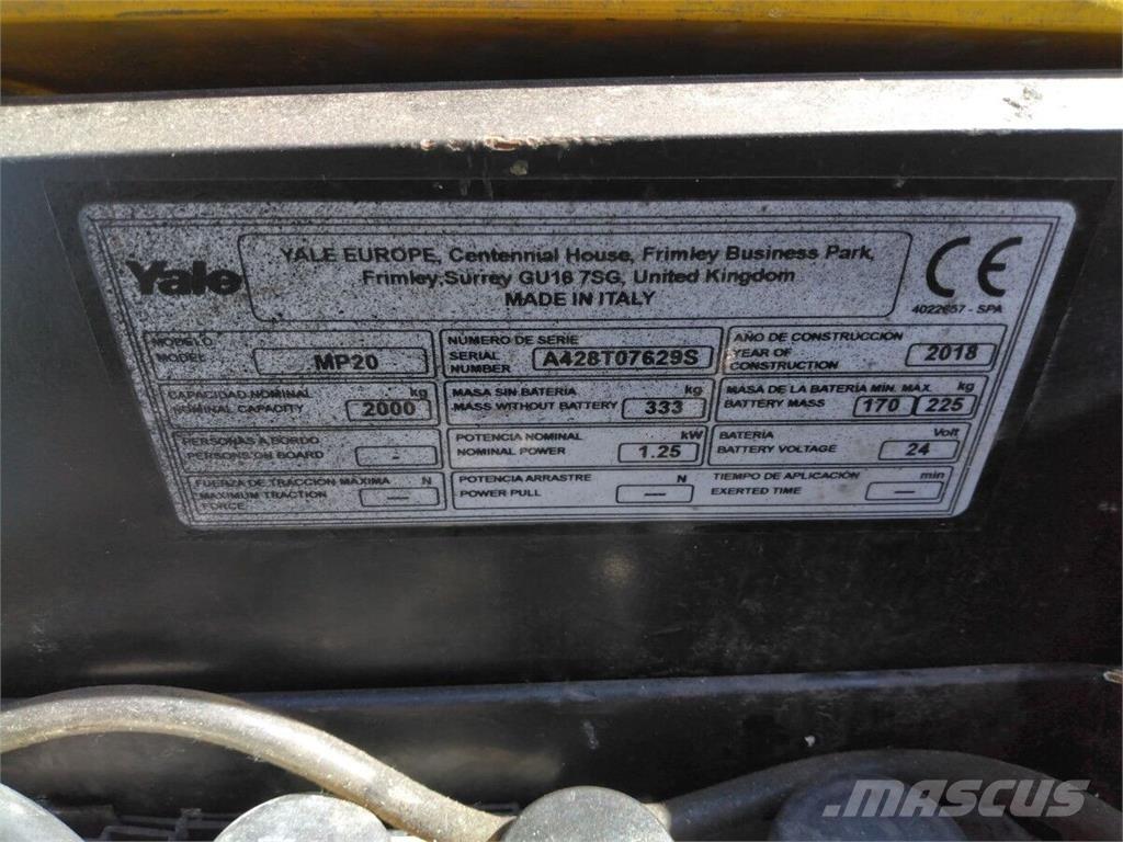 Yale MP20 Movimentação cargas - Outros
