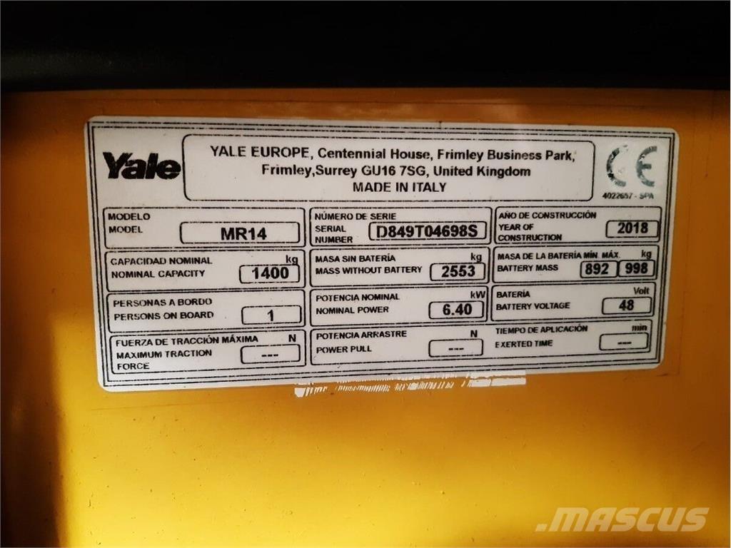 Yale MR14 Movimentação cargas - Outros
