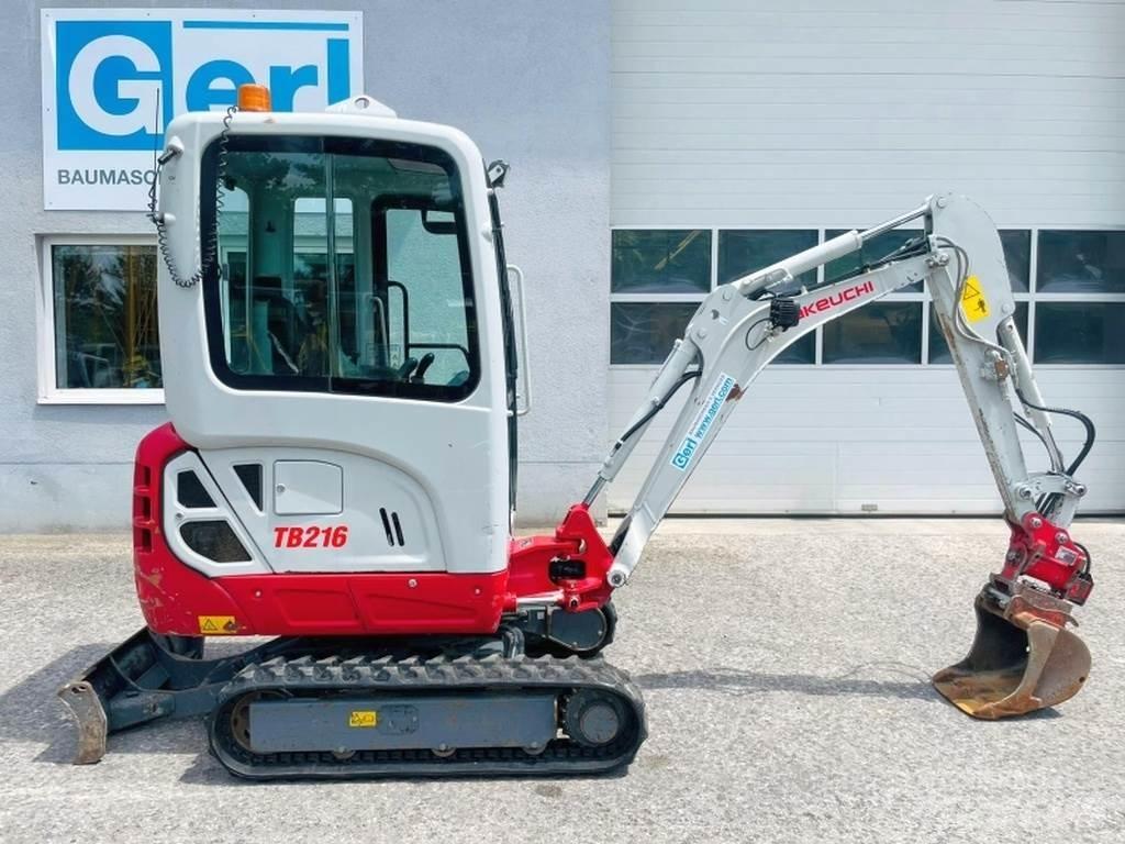 Takeuchi TB216 Mini Escavadoras <7t