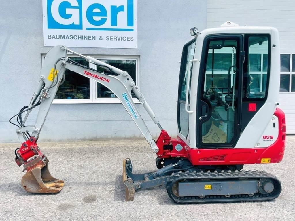Takeuchi TB216 Mini Escavadoras <7t