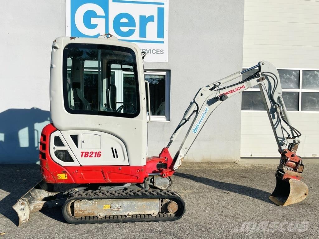 Takeuchi TB216 Mini Escavadoras <7t