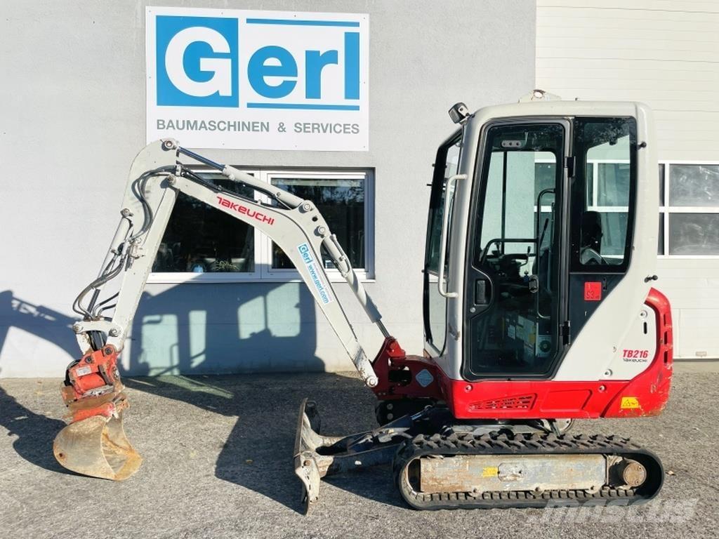 Takeuchi TB216 Mini Escavadoras <7t