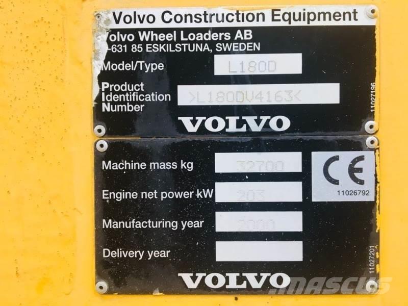 Volvo L 180 D HL Pás carregadoras de rodas
