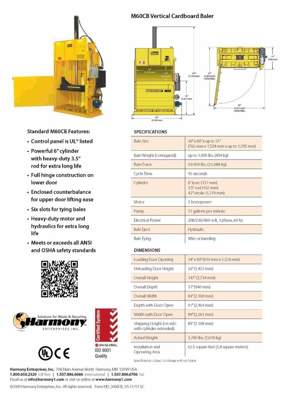  Harmony M60CB Construção - Outros
