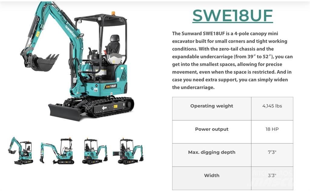 Sunward SWE18 Escavadoras de rastos
