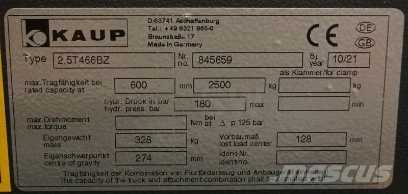 Kaup 2,5T466BZ Outros acessórios e peças de reposição