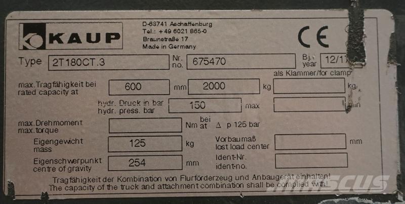 Kaup 2T180CT.3 Forquilhas