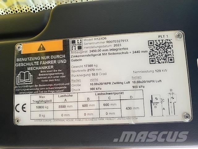 Hyster H12XD6 Empilhadores Diesel