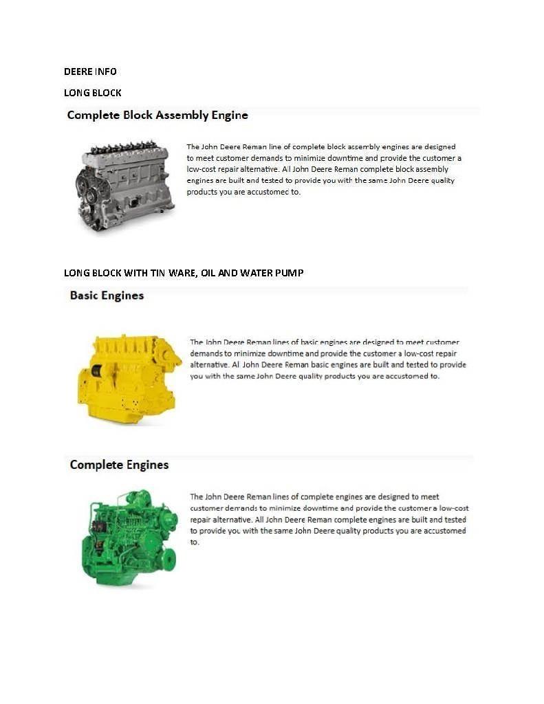 John Deere 4024T Motores