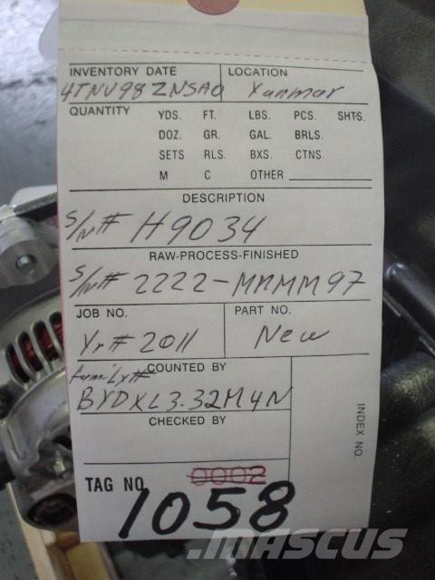 Yanmar 4TNV98-ZNSAD Motores