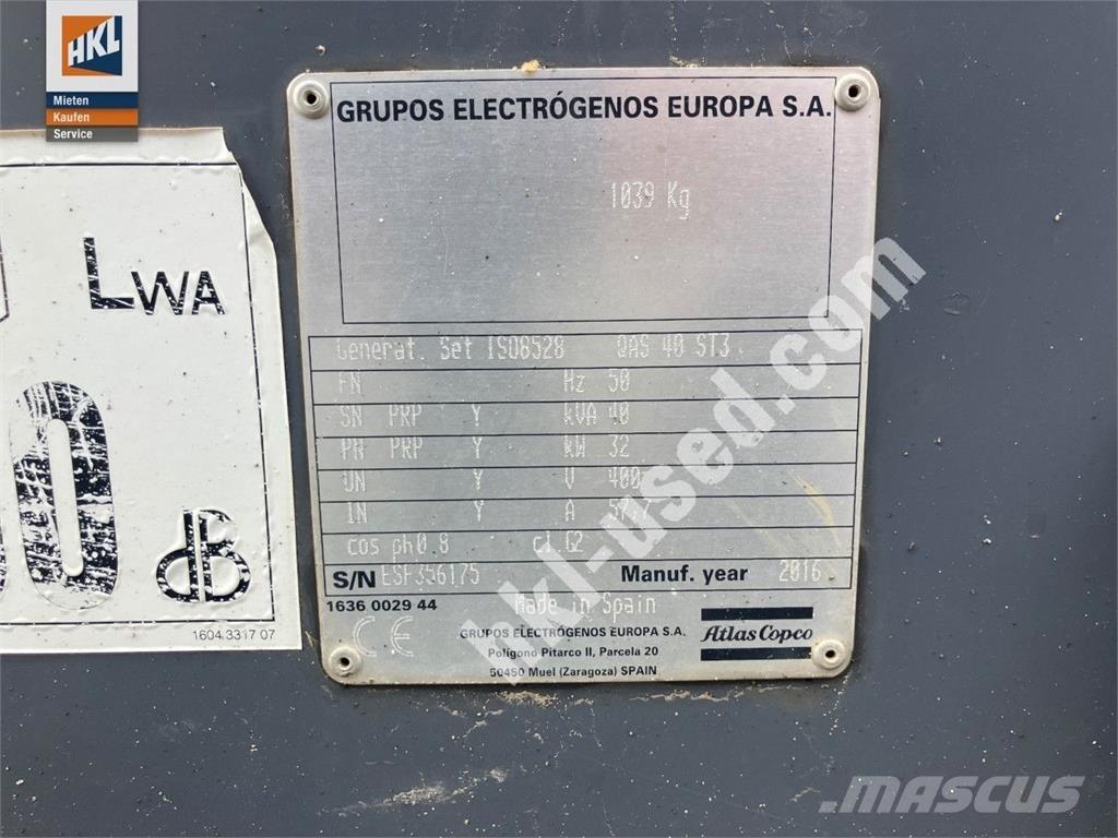 Atlas Copco QAS 40 KDS Outros Geradores