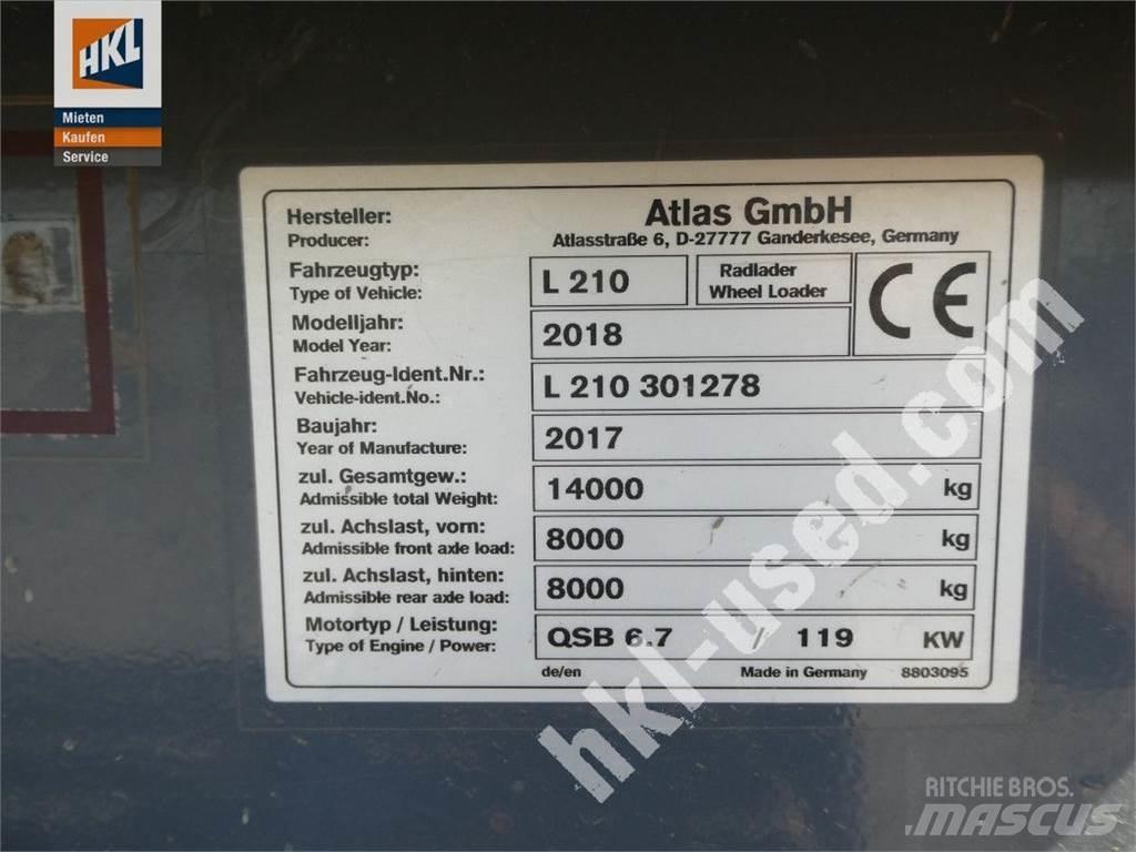 Atlas L 210 Pás carregadoras de rodas