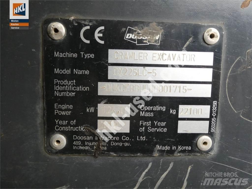Doosan DX 225 LC-5 Escavadoras de rastos