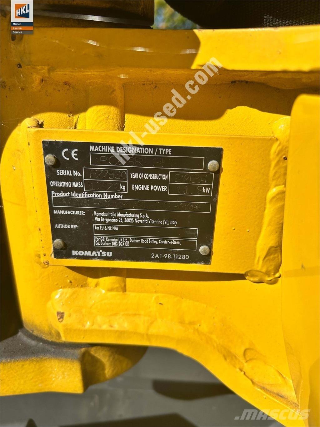 Komatsu PC 16 R-3HS Mini Escavadoras <7t