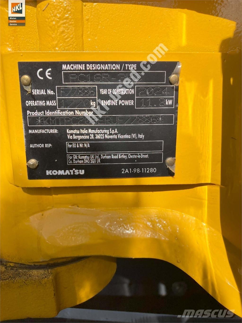 Komatsu PC 16 R-3HS Mini Escavadoras <7t
