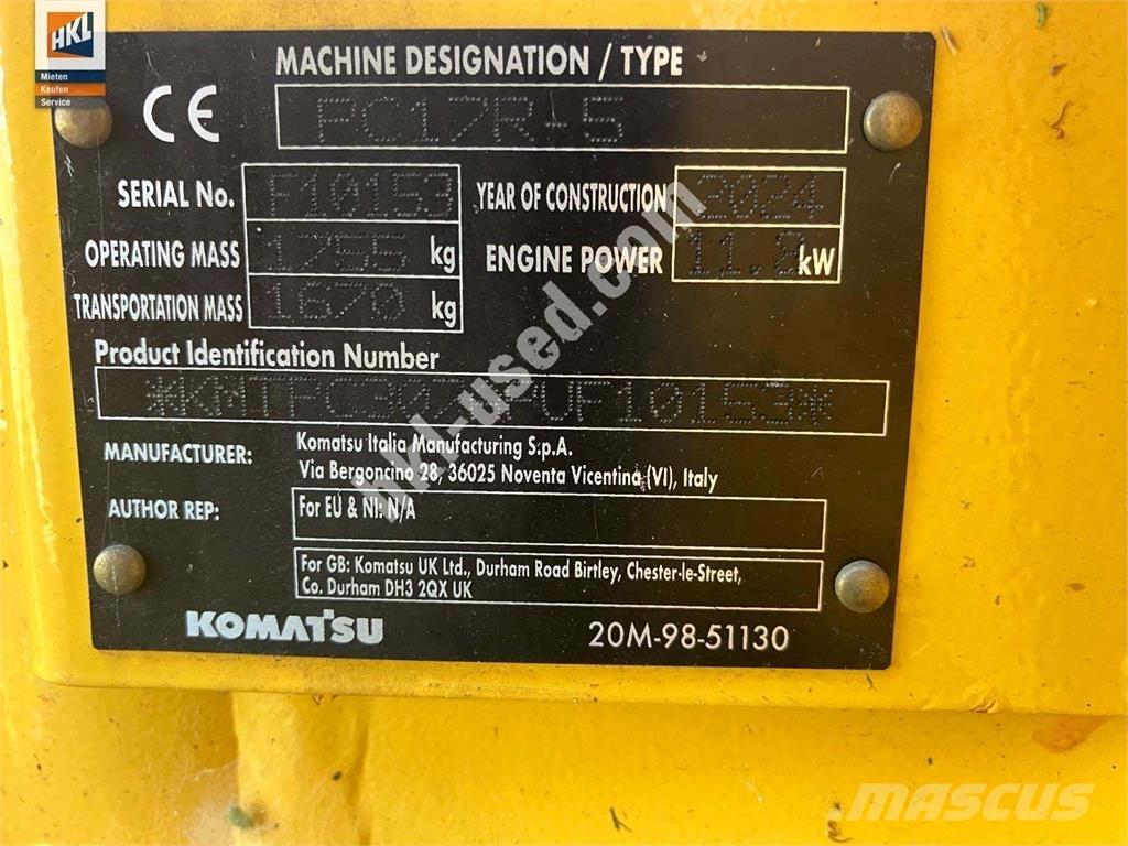 Komatsu PC 17 R-5 Mini Escavadoras <7t