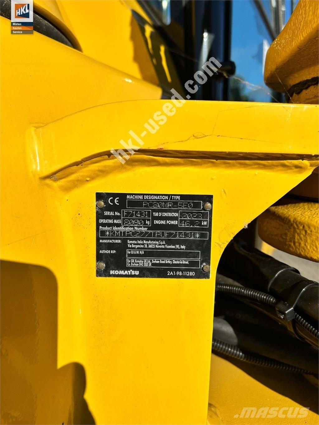 Komatsu PC 80 MR-5 Mini Escavadoras <7t