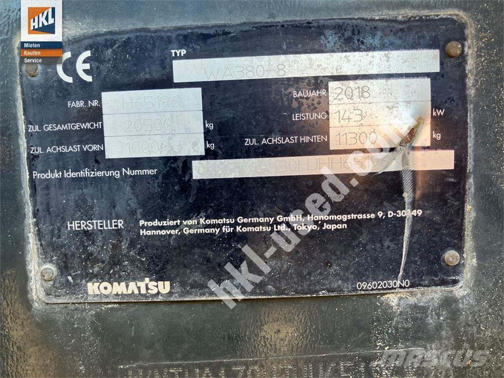 Komatsu WA 380-8 Pás carregadoras de rodas