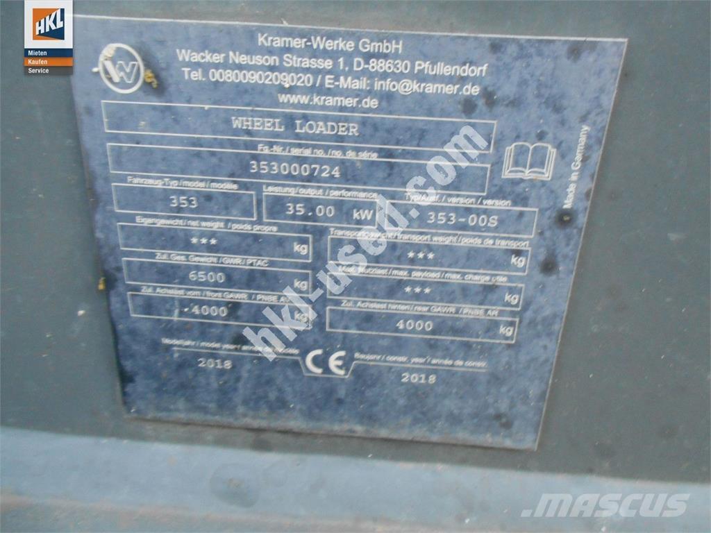 Kramer 5075 Pás carregadoras de rodas