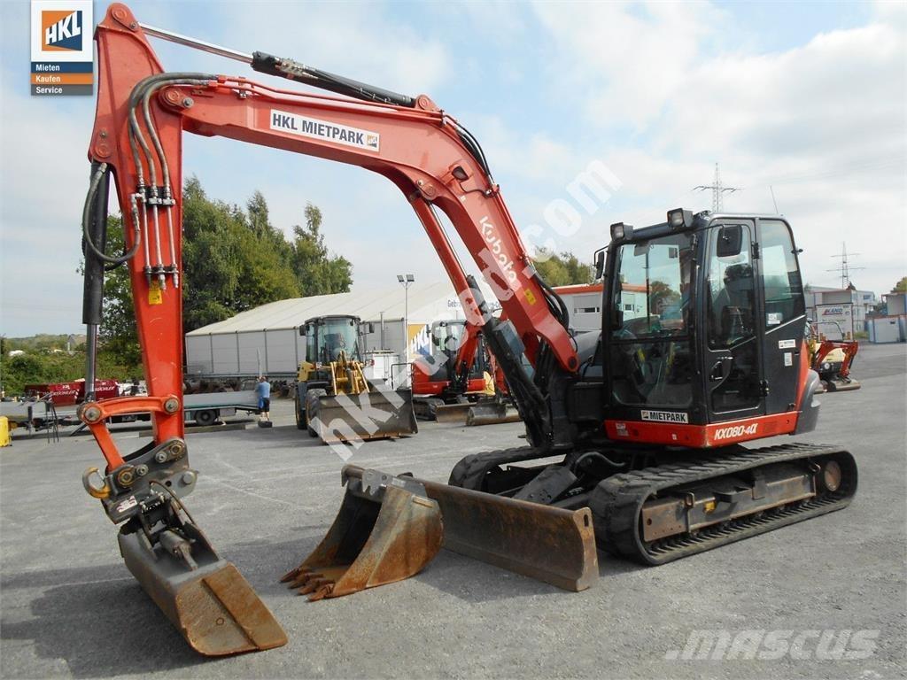 Kubota KX 080-4 Mini Escavadoras <7t