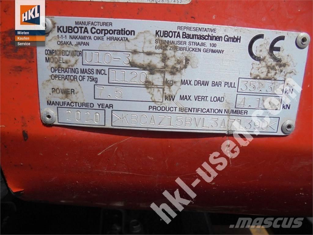 Kubota U 10-3 Mini Escavadoras <7t