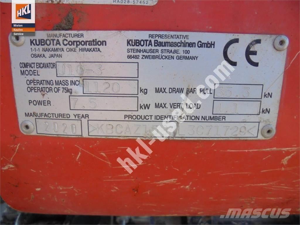Kubota U 10-3 Mini Escavadoras <7t