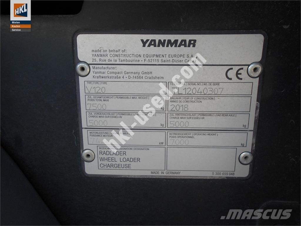 Yanmar V 120 Pás carregadoras de rodas