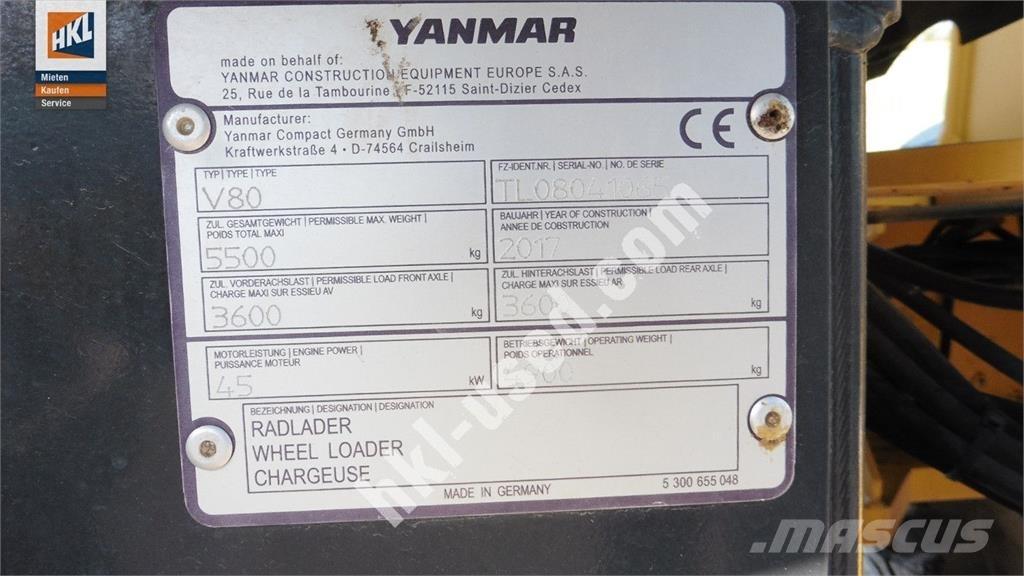 Yanmar V 80 Pás carregadoras de rodas