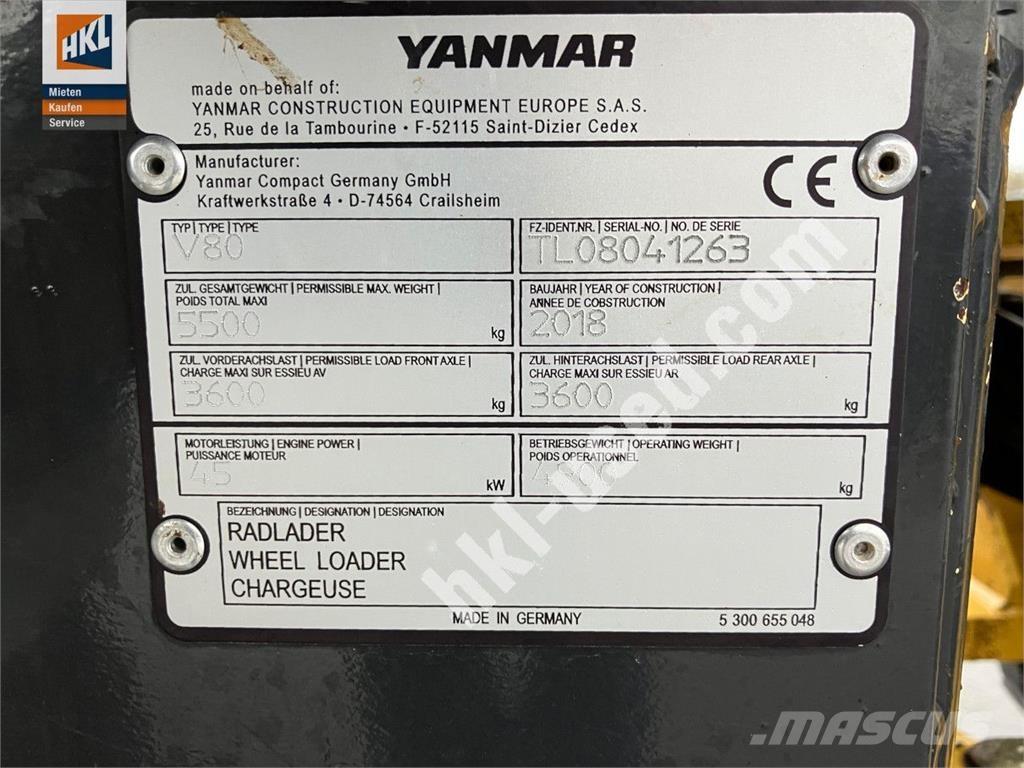 Yanmar V 80 Pás carregadoras de rodas