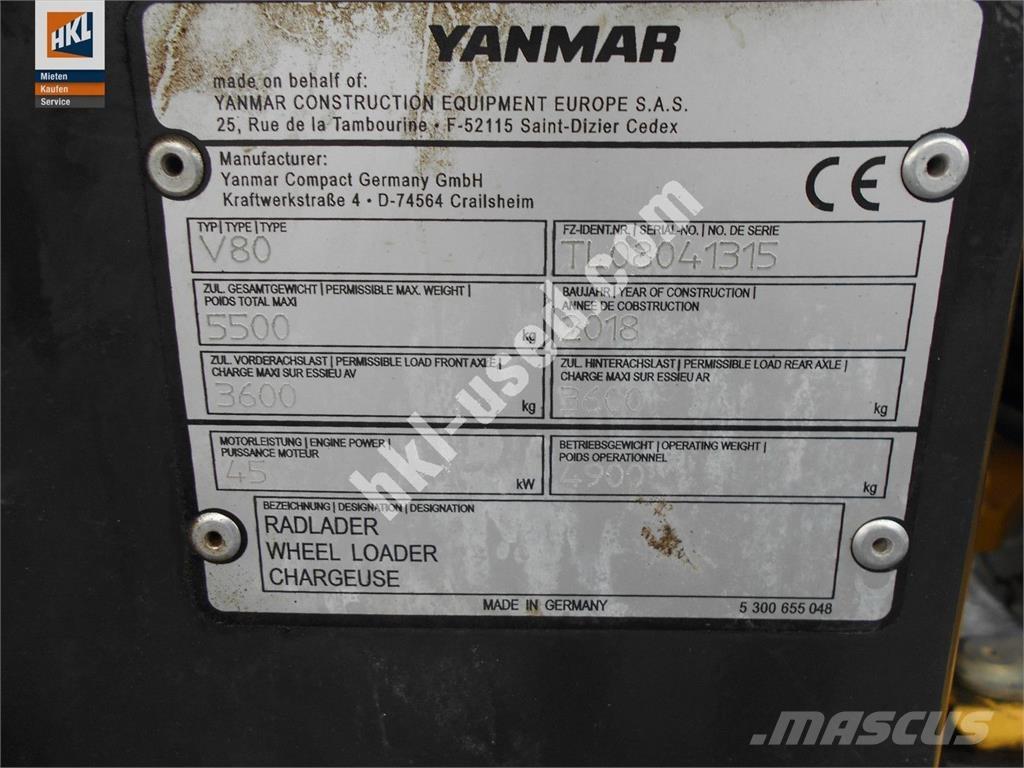Yanmar V 80 Pás carregadoras de rodas