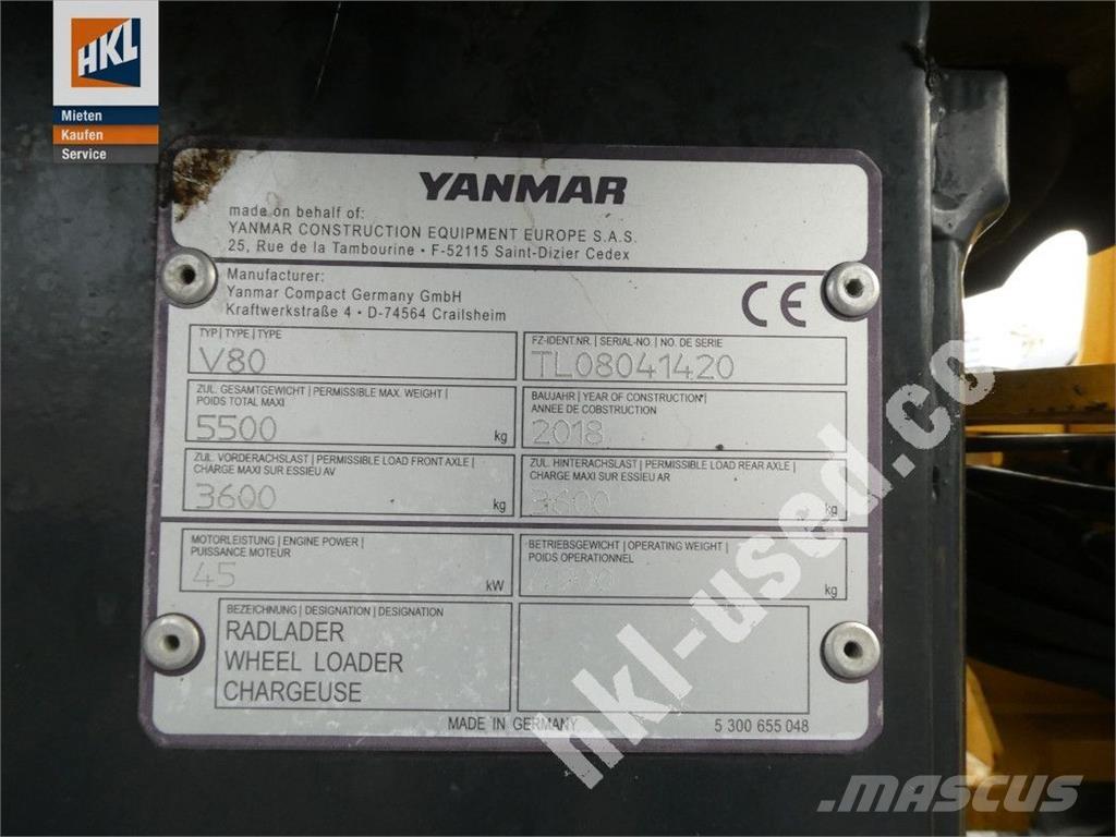 Yanmar V 80 Pás carregadoras de rodas