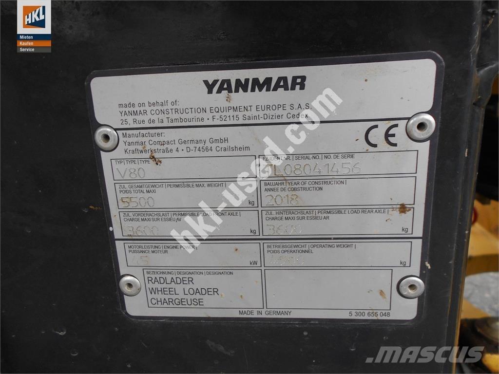 Yanmar V 80 Pás carregadoras de rodas