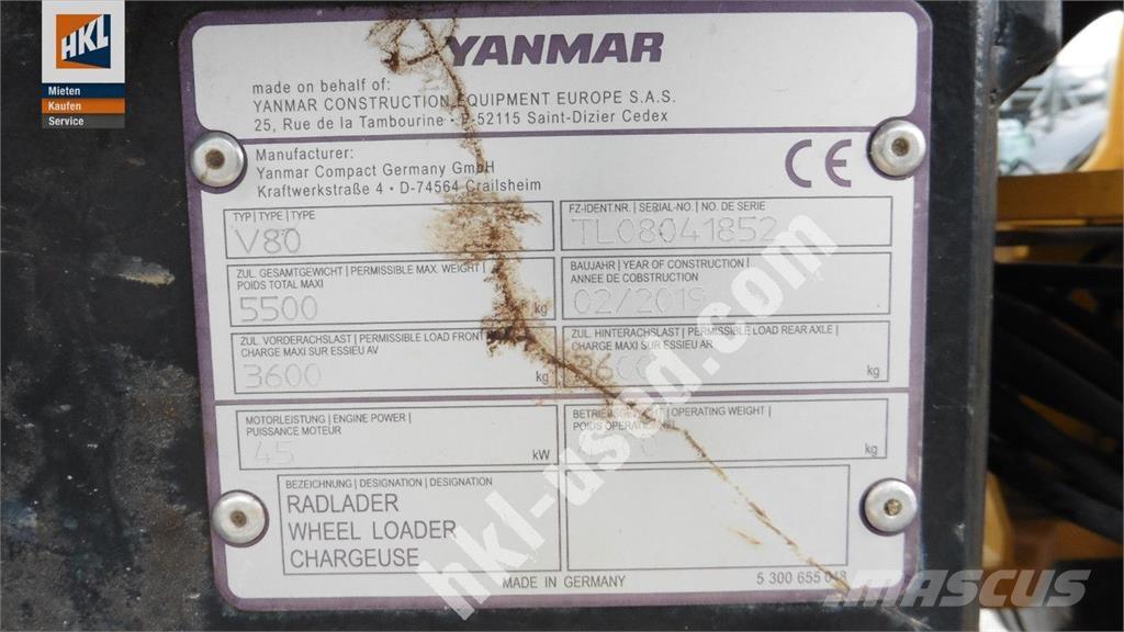 Yanmar V 80 Pás carregadoras de rodas