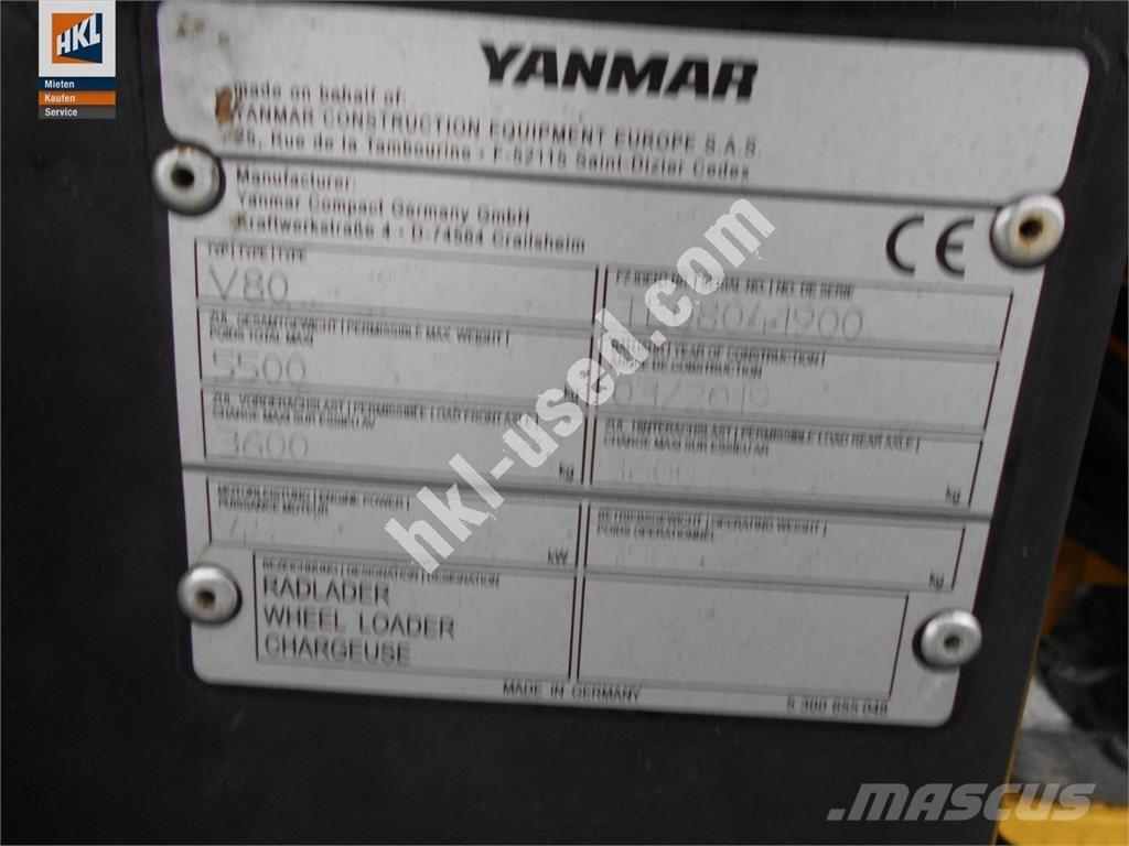 Yanmar V 80 Pás carregadoras de rodas