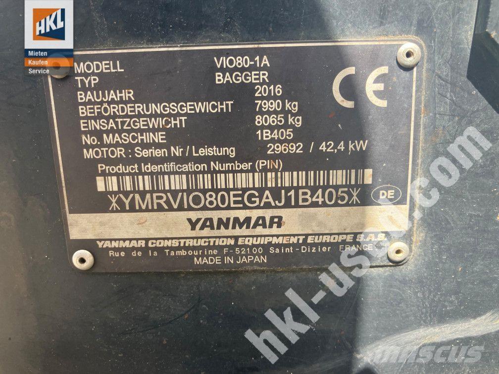 Yanmar VIO 80-1 Mini Escavadoras <7t