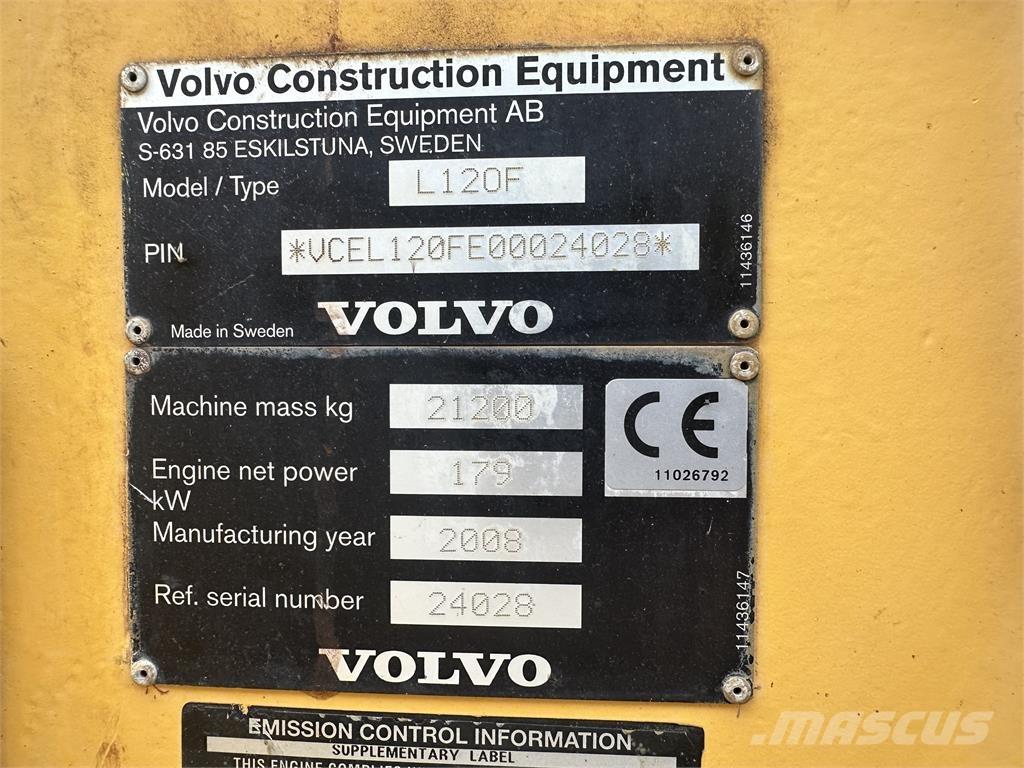 Volvo L120F Pás carregadoras de rodas