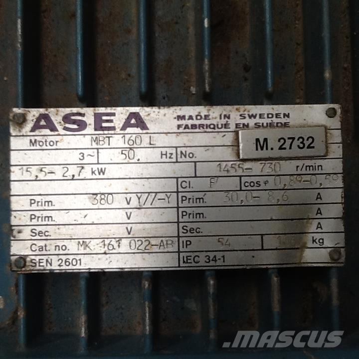  2,7 kW Asea E-Motor Motores