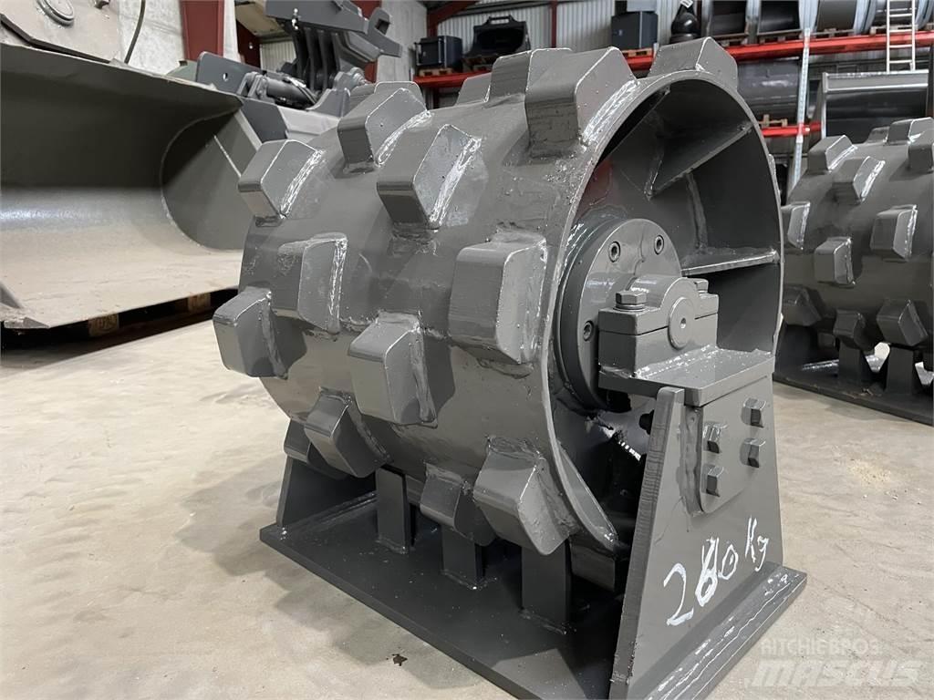  450 mm kompaktorhjul Cilindros Compactadores de pneus
