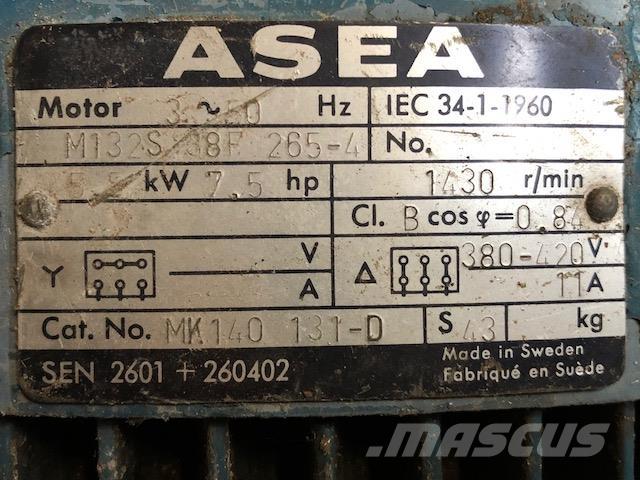  5,5 kW Asea E-Motor Motores
