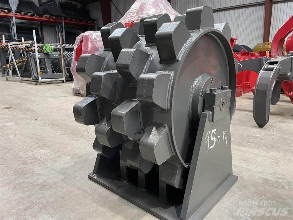 570 mm kompaktorhjul Cilindros Compactadores de pneus