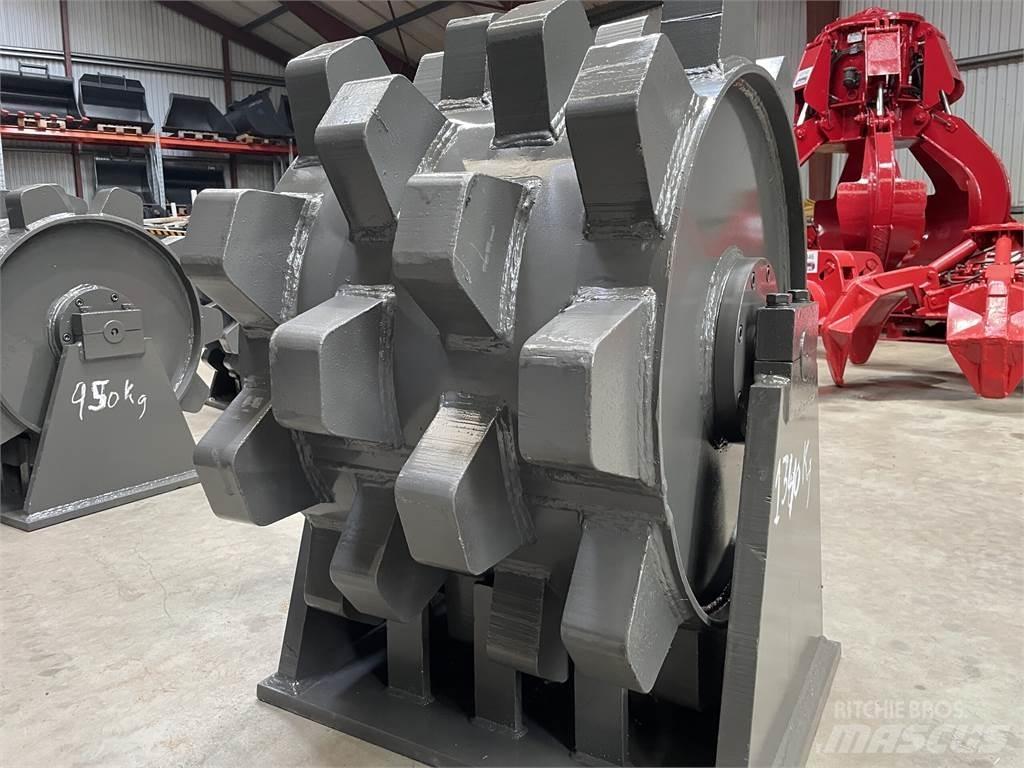  650 mm kompaktorhjul Cilindros Compactadores de pneus